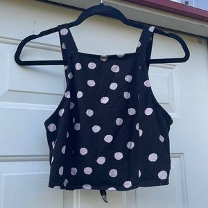 Urban Outfitters Polka Dot Crop Top